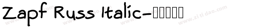 Zapf Russ Italic字体转换